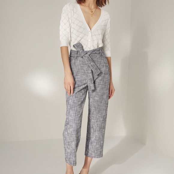 Aritzia Pants - 🚫SOLD NWT Aritzia wilfred tie front pants tweed